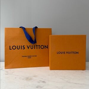 Louis Vuitton Storage Box, Shopping Bag, and Dust Bag